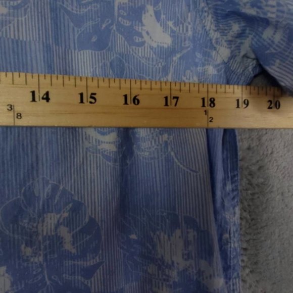 Selected Homme Mens Judd Shirt Button Up Blue Shadow Floral Short‎ Sleeve M New - Picture 3 of 8